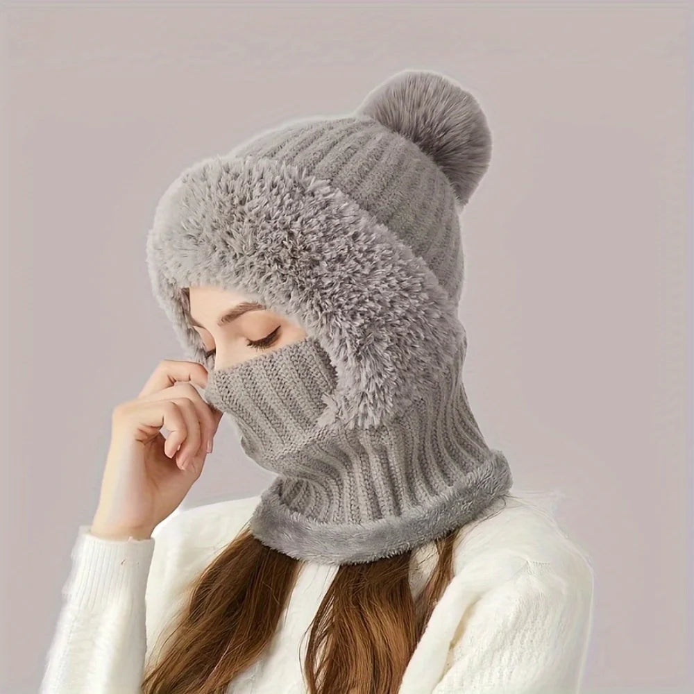3-in-1 Beanie, Scarf & Mask