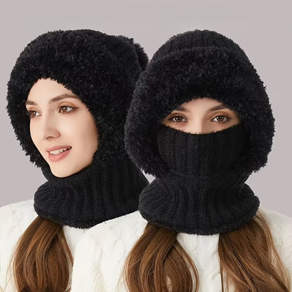 3-in-1 Beanie, Scarf & Mask
